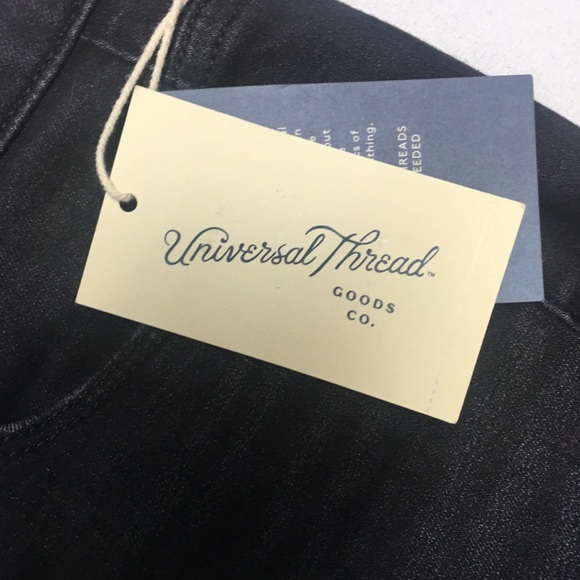 Universal Thread Womens  Black Denim  Midi  Shorts - Picture 6 of 14